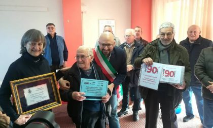 Festa a sorpresa per i 90 anni di Giuliano Fabbi