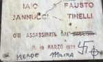 Sfregiata targa dedicata a Fausto Tinelli e Iaio Iannucci