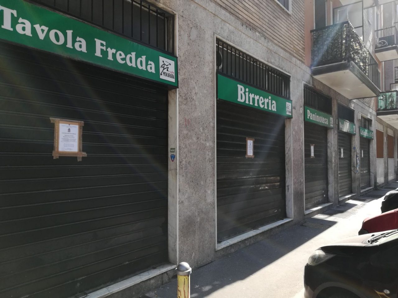 chiusura del bar Kennedy