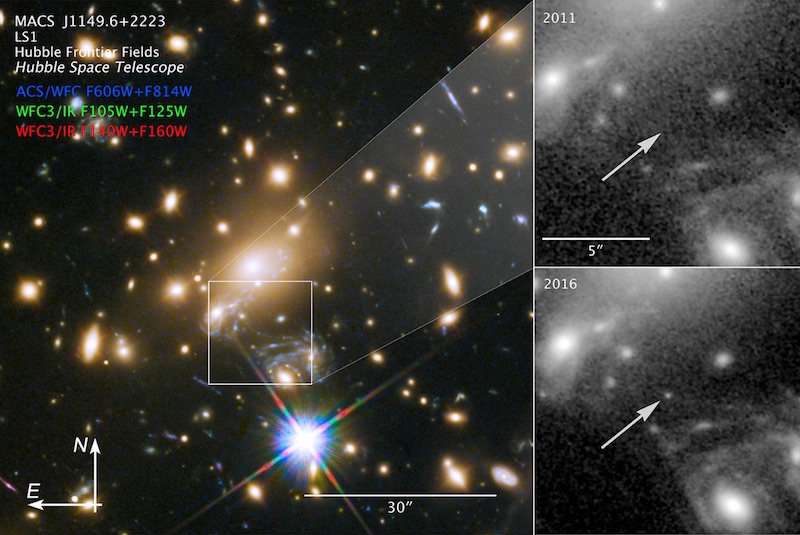Scoperta la stella blu più lontana mai osservata: ecco Icarus