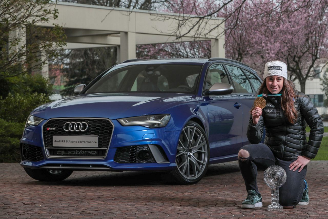 Audi Italia celebra Sofia Goggia con la RS 6 Avant Performance