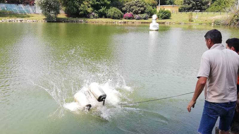 Torna a funzionare la fontana di Spina Azzurra VIDEO