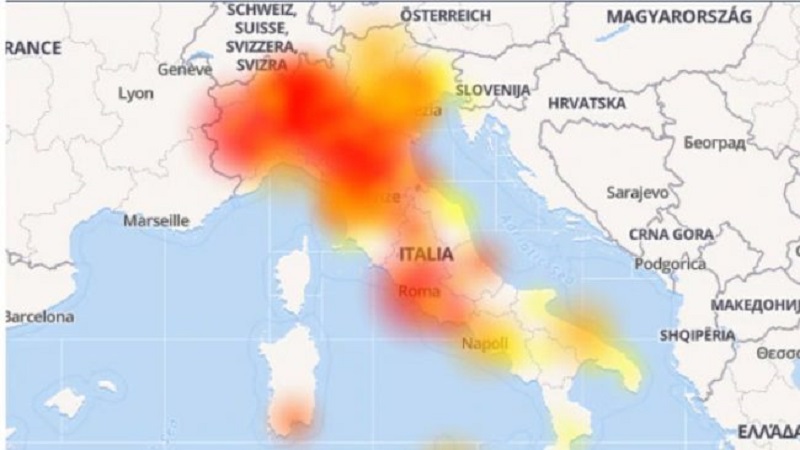 Black out internet per le connessioni mobili