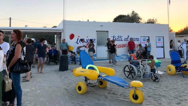 Nasce il primo stabilimento balneare per disabili in Romagna: il sogno di Dario diventa realtà.