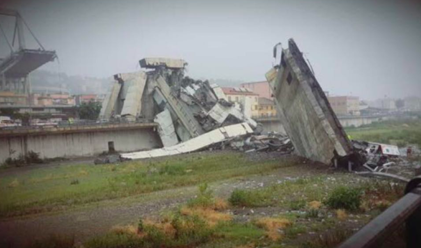 E’ crollato un ponte a Genova sull’autostrada A10 – VIDEO