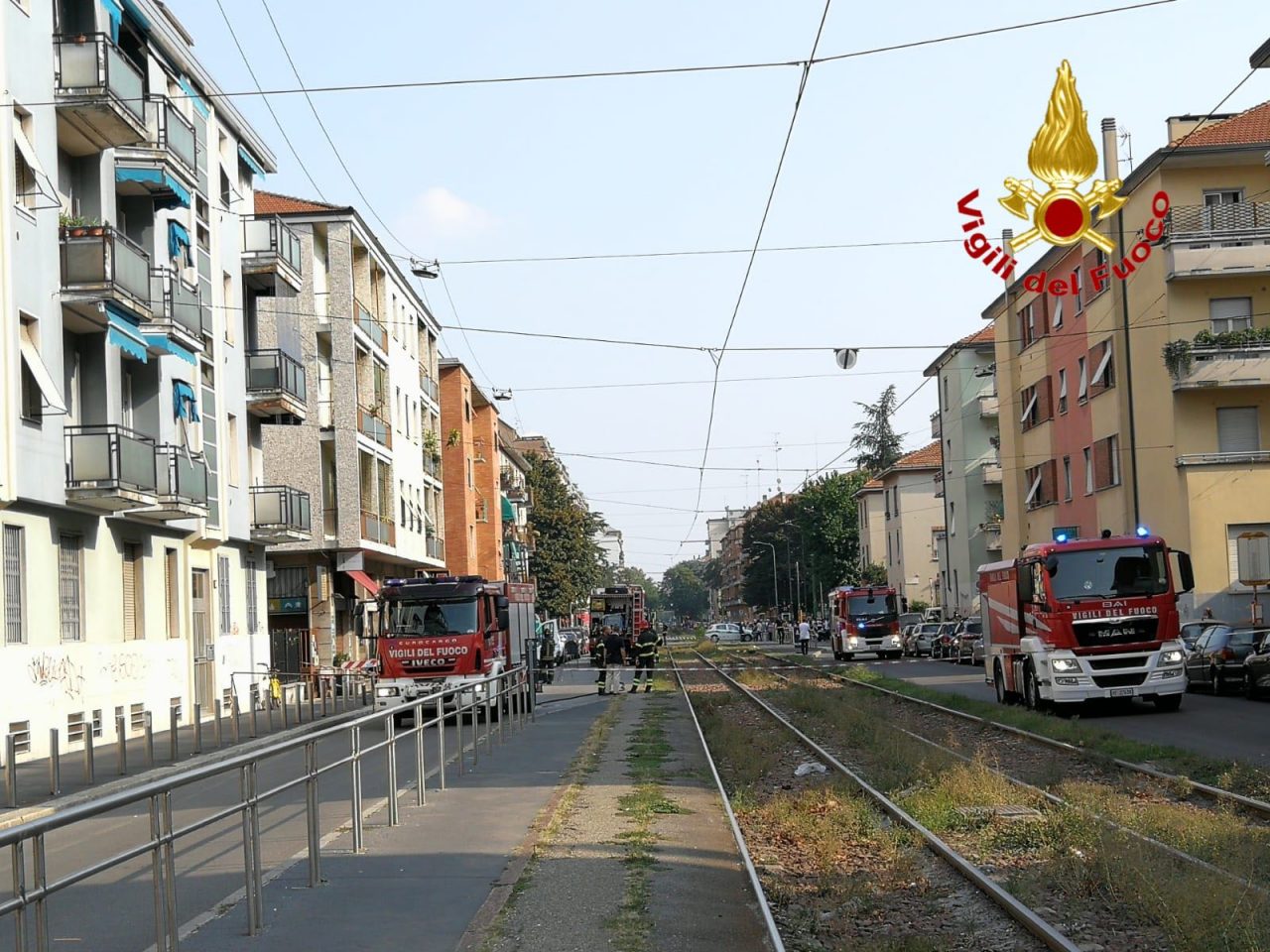 evacuate tre abitazioni