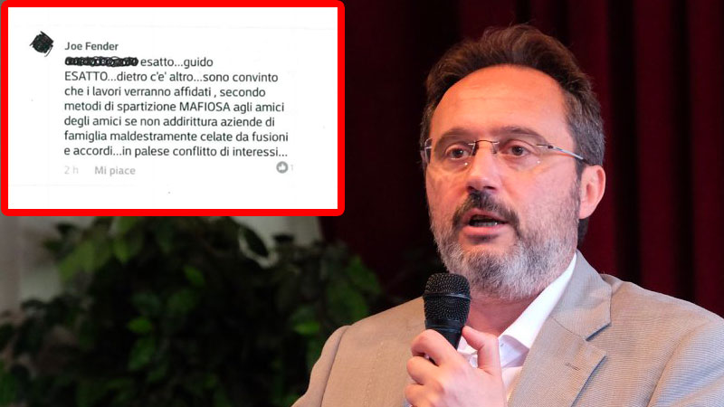 Metodi mafiosi per i lavori pubblici, il Comune querela l’autore del post su Facebook