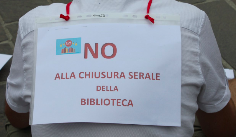 Sos Biblioteca: contro la chiusura serale raccolte 1047 firme