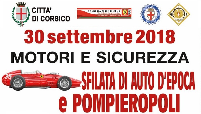 Sfilata auto d’epoca e bambini pompieri per un giorno