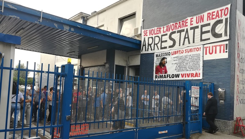 Sfratto lavoratori Rimaflow, Unicredit rivuole l’area FOTO