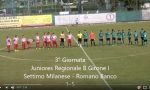 Calcio juniores: Vittoria rotonda per il Romano Banco in casa del Settimo Milanese HIGHLIGHTS