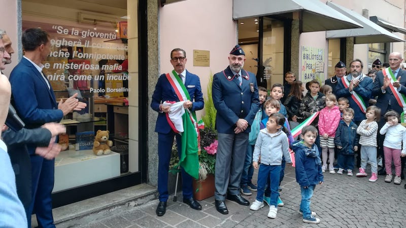 La biblioteca dei piccoli dedicata a tutte le vittime di mafia FOTO