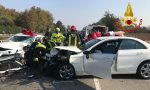 FLASH Incidente Vecchia Vigevanese, due feriti e strada chiusa FOTO