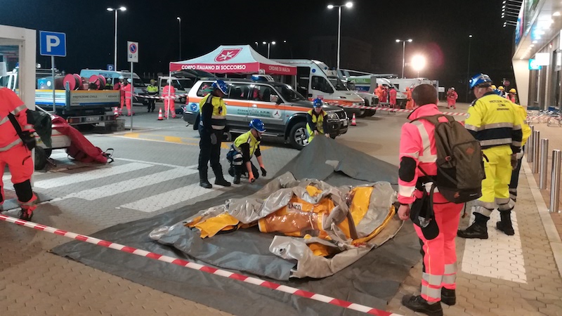 Oktober test a Buccinasco: maxi esercitazione al Viaggiator Goloso FOTO e VIDEO