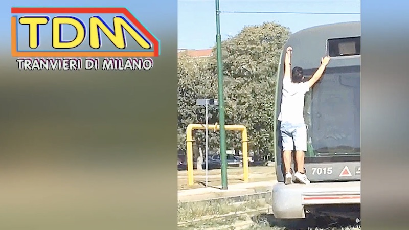 La nuova sfida dei giovani, il pericolo sulle rotaie del tram 15 VIDEO