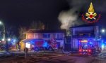 Incendio a Vigano, divorato dalle fiamme un fienile FOTO