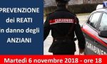 Truffe anziani, alle 18 un incontro con i carabinieri