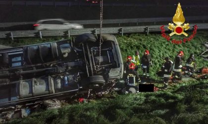 Incidente sulla A4 all'alba, muore camionista di 55 anni FOTO