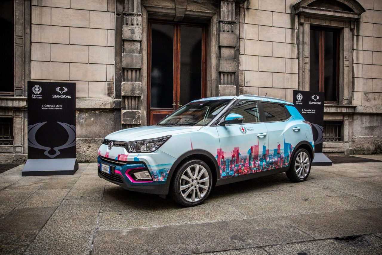 SsangYong Tivoli Milano per il comune menenghino