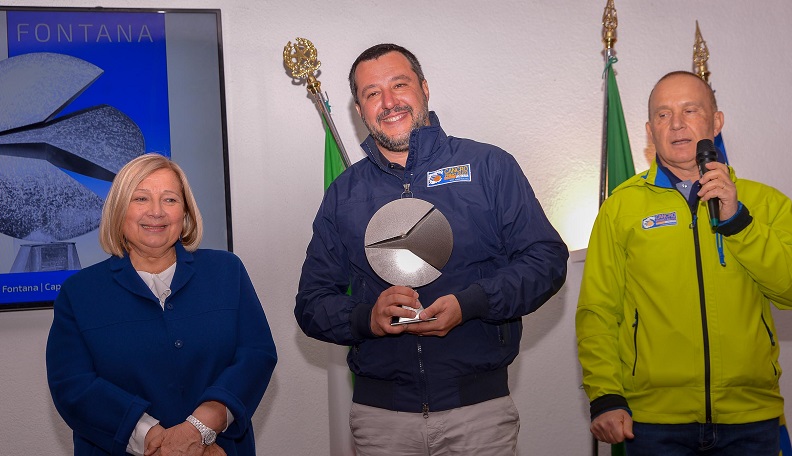 Premio Walter Fontana 2019 al vicepremier Matteo Salvini