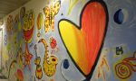 Un murale realizzato dai giovani pazienti del Servizio per le dipendenze