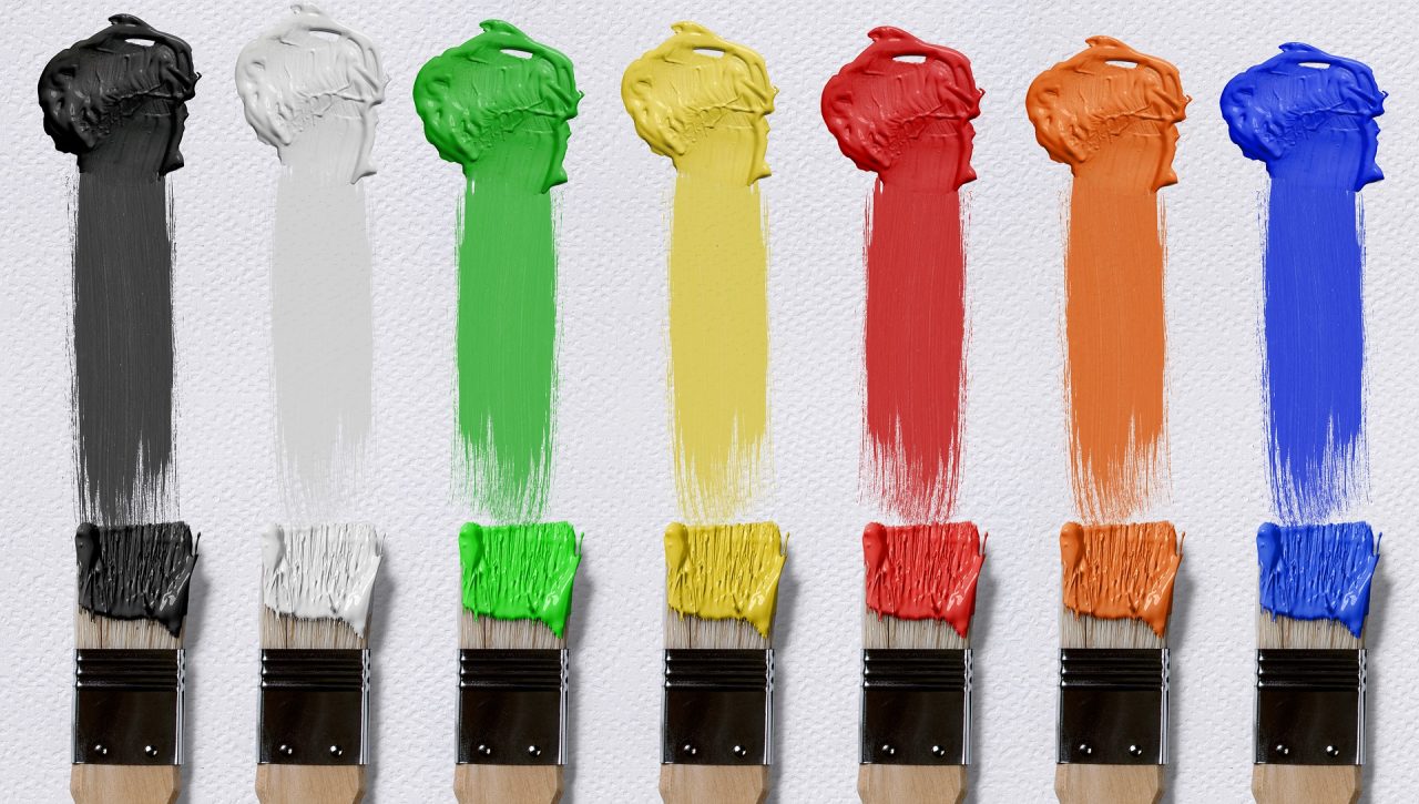 Casa a colori per la primavera