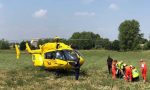 Incidente tra auto e moto lungo la sp203: atterra l'elisoccorso