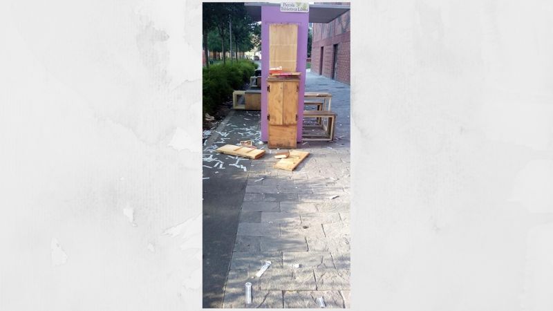 Devastata dai vandali la Piccola Biblioteca Libera