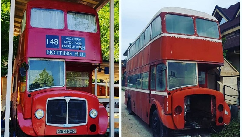 Un autobus londinese trasformato in abitazione: l’idea di un trezzanese FOTO