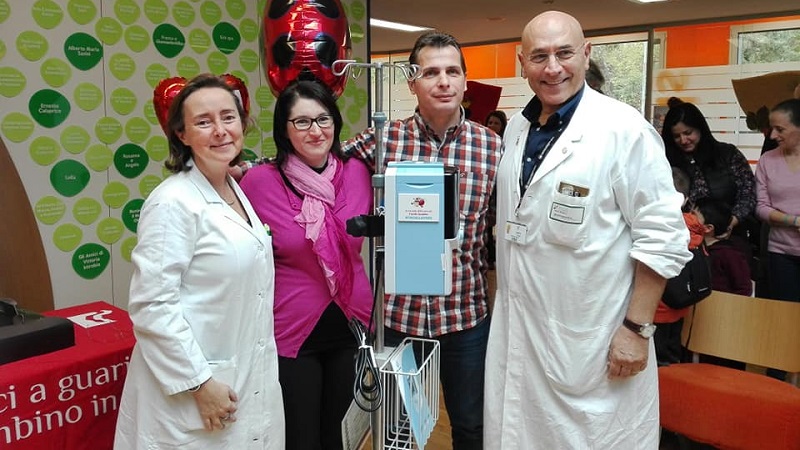 Un macchinario per i bambini malati, donato in ricordo della piccola Carola