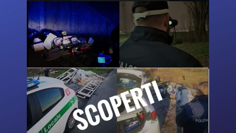 Quattro incivili beccati a scaricare rifiuti: multe per oltre 18mila euro