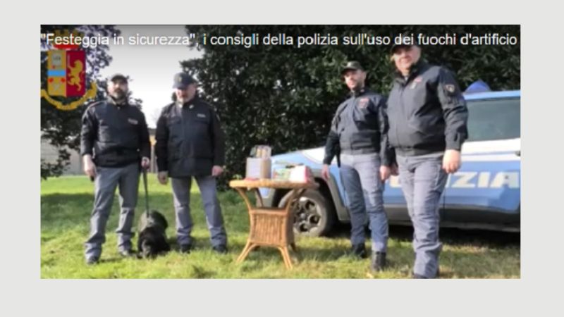 “Festeggia in sicurezza”, i consigli della polizia sull’uso dei fuochi d’artificio VIDEO