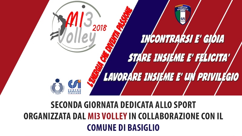 Seconda Giornata dello sport a Basiglio con MI3 Volley