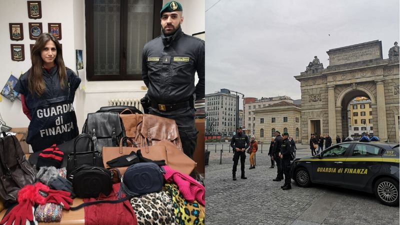 Merce illegale veduta nei negozi sequestrata dalla Guardia di finanza