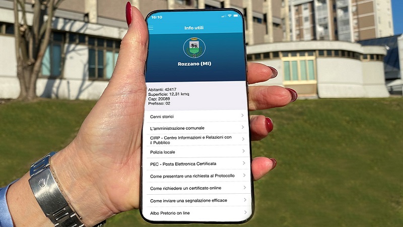 Una app con tutti i servizi del Comune