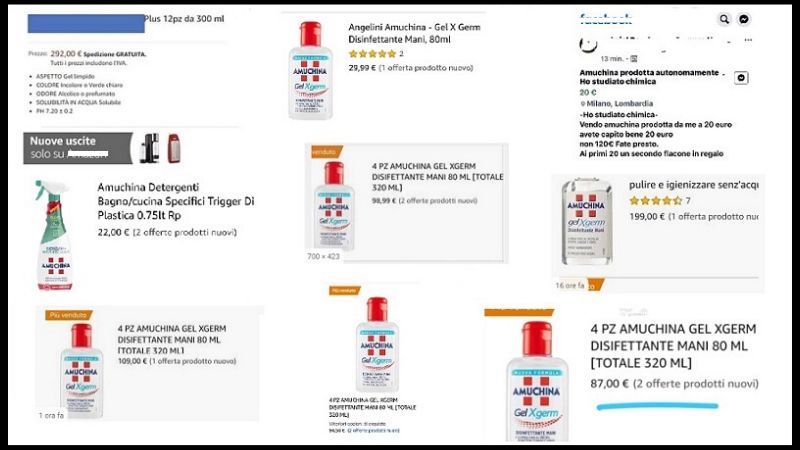 Scaffali svuotati nelle farmacie, amuchina alle stelle e gel autoprodotti: le conseguenze della fobia da coronavirus
