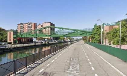 Un ordigno bellico trovato nel Naviglio a Corsico