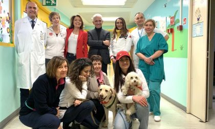 Cani in ospedale per fare compagnia ai bambini ammalati: al via il progetto FOTO