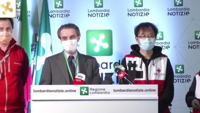 Fontana con vicepresidente della Croce Rossa Cina: “Misure troppo poco rigorose”