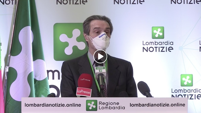 Fontana: da oggi tamponi anche a chi manifesta un solo sintomo da covid-19 VIDEO