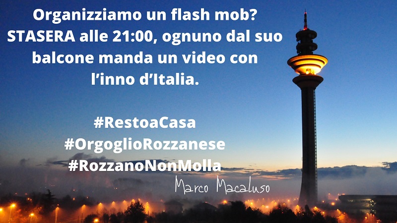 L’Inno d’Italia cantato dai balconi: il flash mob questa sera alle 21