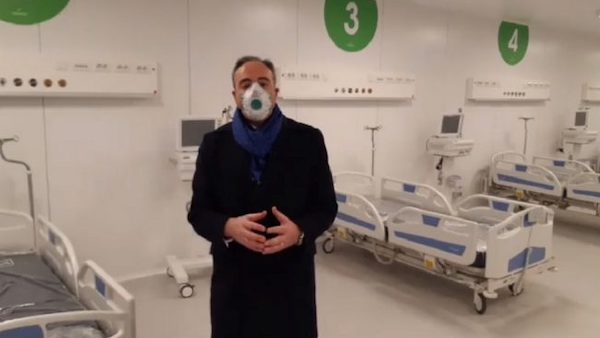 Ospedale in Fiera, primo modulo presentato da Gallera: “Pronto entro fine settimana” VIDEO