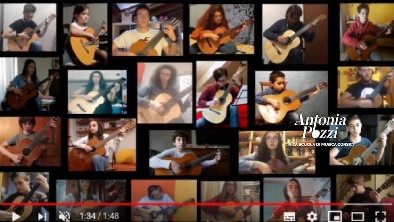 VideoTalenti | La classe di chitarra della Civica Pozzi con Bella Ciao VIDEO