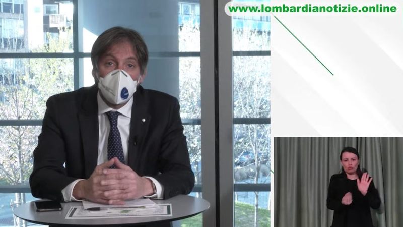 Conferenza Regione Lombardia con Sala 27 aprile DIRETTA VIDEO