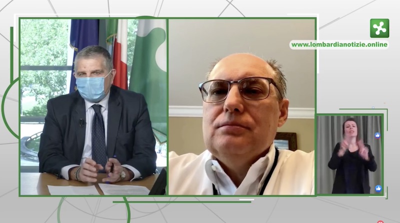 Conferenza Regione Lombardia con Rizzi 25 maggio DIRETTA VIDEO