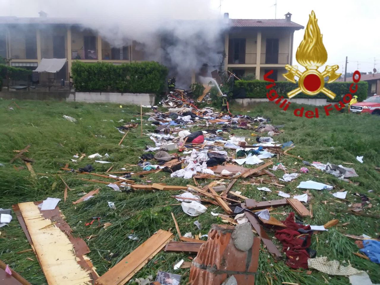 esplosione in una villetta