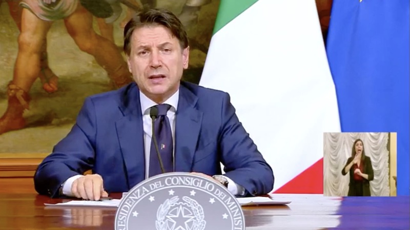 Il Premier Conte illustra con il Governo il Decreto Rilancio VIDEO