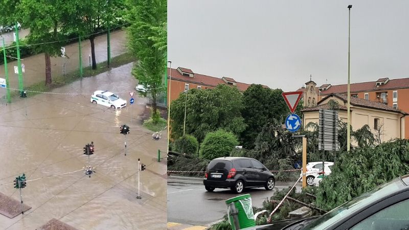 Nubifragio a Milano e in provincia: alberi caduti, allagamenti e fiumi esondati VIDEO e FOTO