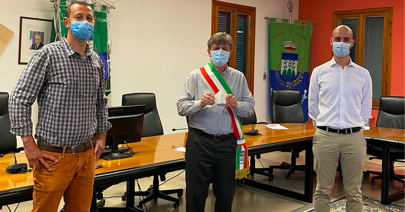 Creda regala al Comune di Cisliano le prime Invismask, la nuovissima mascherina trasparente