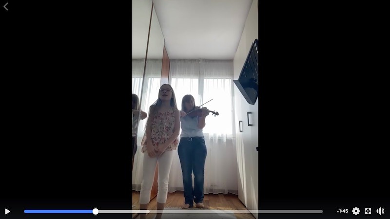 VideoTalenti | Il violino di Samantha e la voce di Cristina in Somewhere over the rainbow